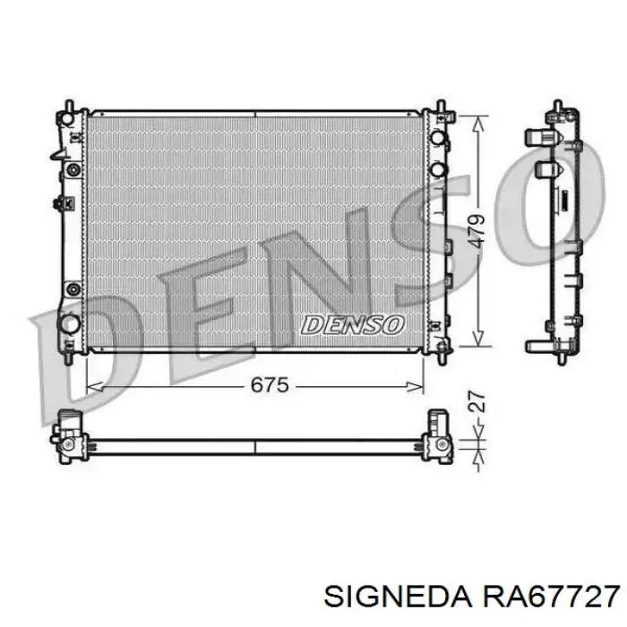 Радиатор охлаждения двигателя Polcar 7250081 цена, от 93.52 USD