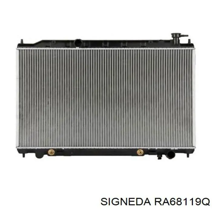 Радиатор охлаждения двигателя на Infiniti FX  S50