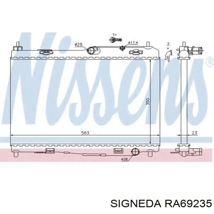 RA69235 Signeda радиатор