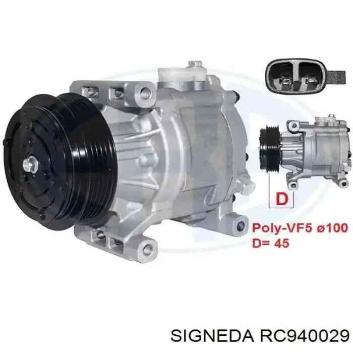 Radiador de aparelho de ar condicionado RC940029 Signeda