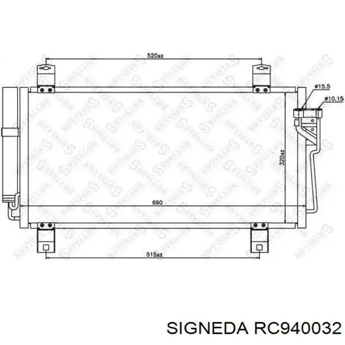 Купить GS3L61480B Mazda Радиатор системы охлаждения кондиционера