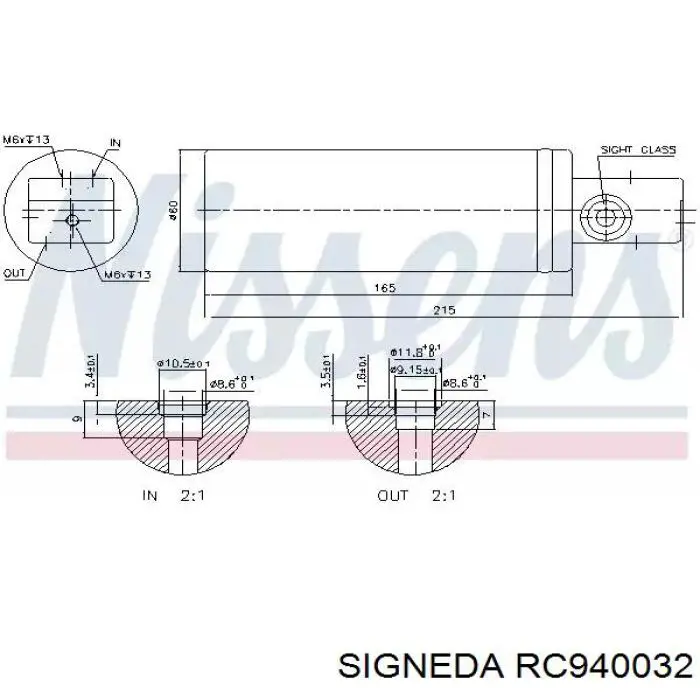 Купить RC940032 Signeda Радиатор системы охлаждения кондиционера