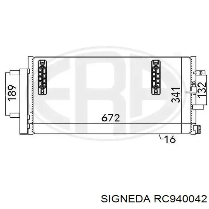 Конденсатор кондиционера Signeda RC940042 цена, от 61.30 USD