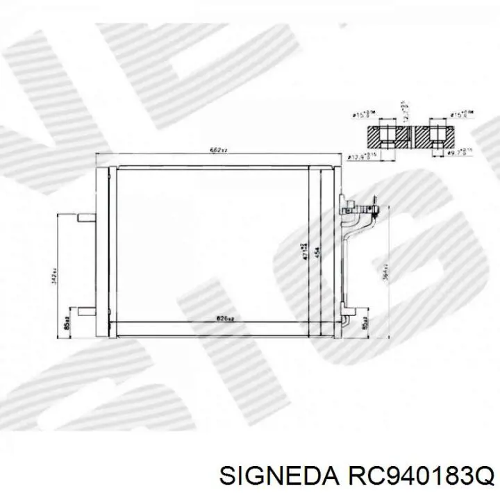 RC940183Q Signeda радиатор кондиционера