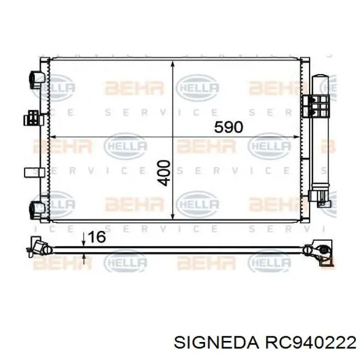 BC773 Magneti Marelli радиатор кондиционера