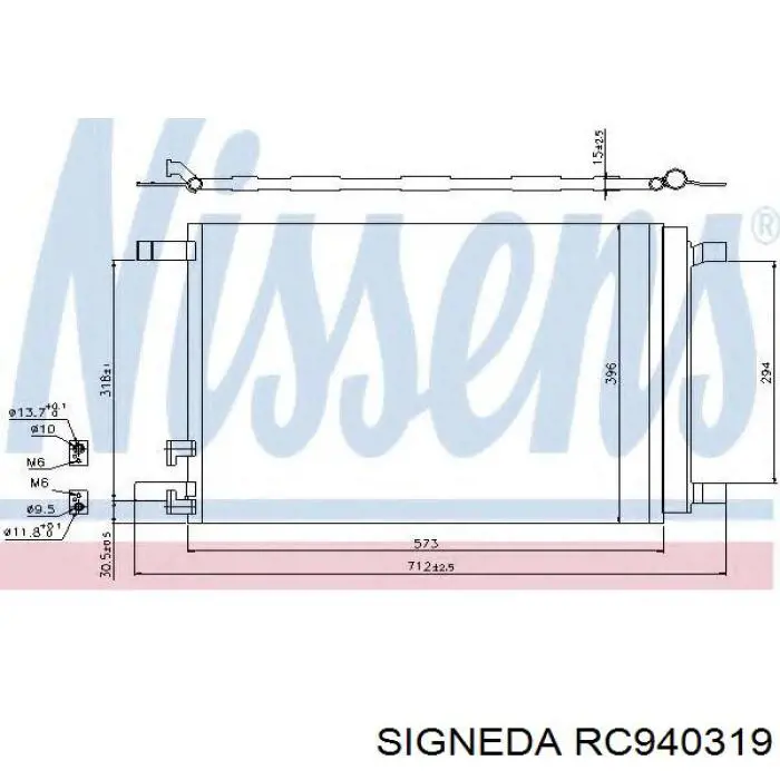 Радиатор кондиционера RC940319 Signeda