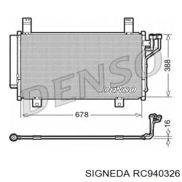 Радиатор кондиционера Мазда СХ 5 KF (Mazda CX-5)