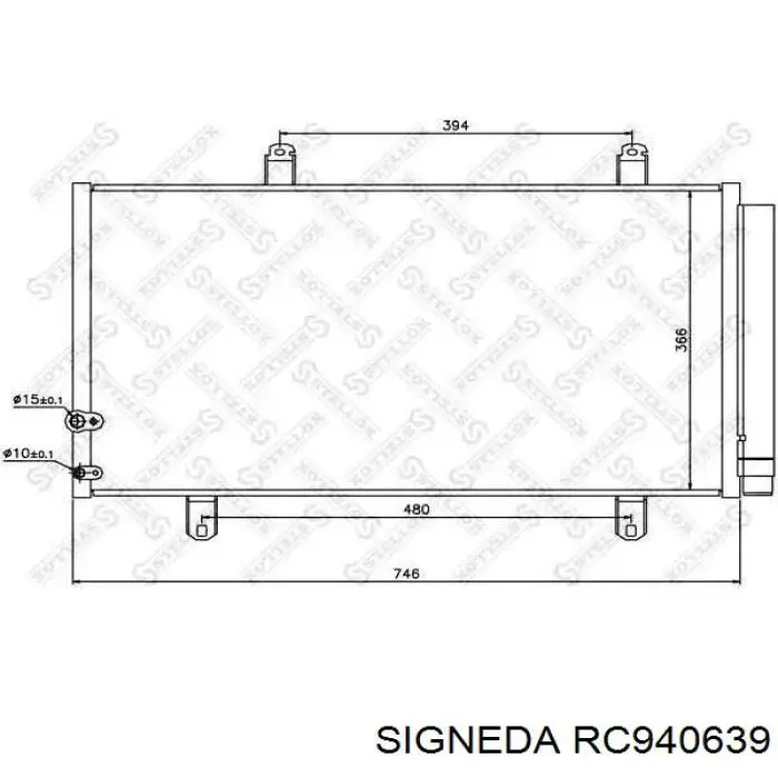 Радиатор кондиционера CLD4028 Cooldog