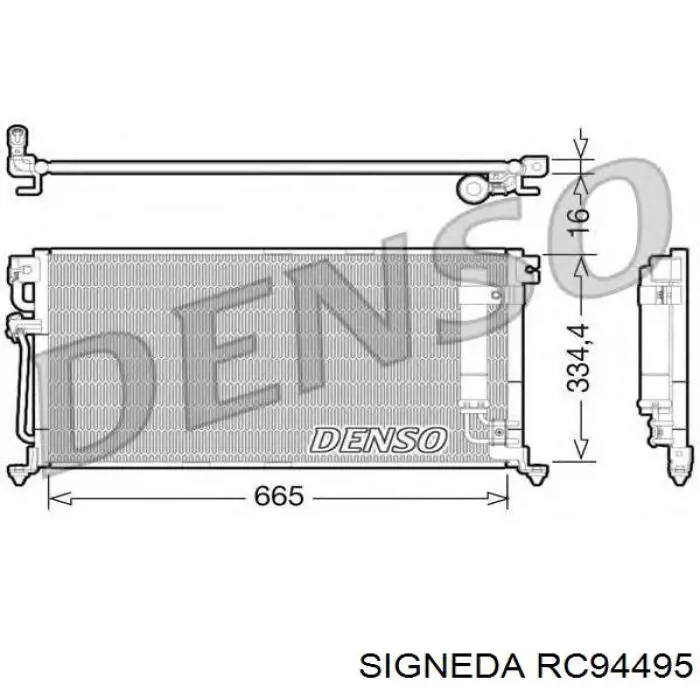 Radiador de aparelho de ar condicionado Mitsubishi MR500441 preço, a partir de 111,52 USD
