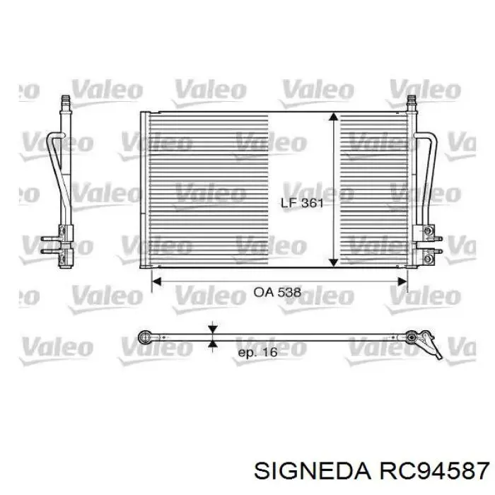 Радиатор кондиционера AC298000P Mahle Original