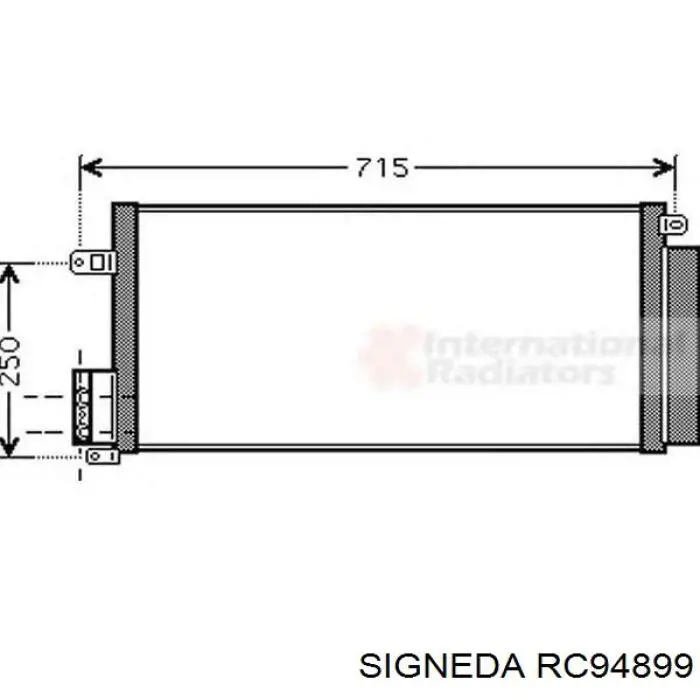 CCS-PL-018 NTY радиатор кондиционера