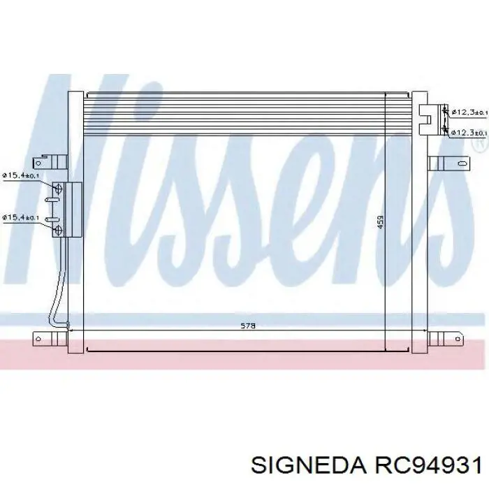Конденсатор кондиционера Signeda RC94931 цена, от 83.49 USD