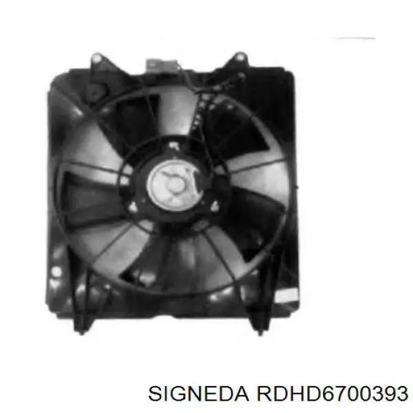 Купить RDHD6700393 Signeda Вентилятор (крыльчатка) радиатора охлаждения правый
