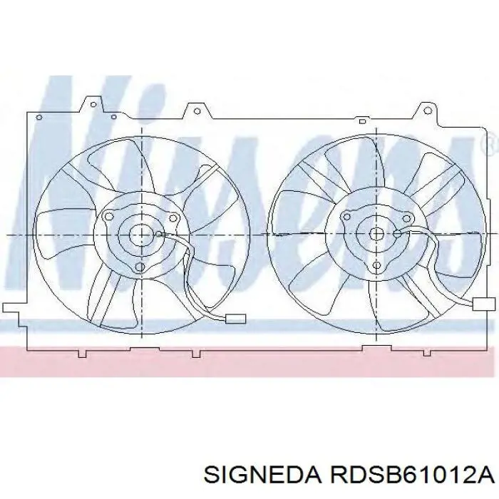 Диффузор радиатора кондиционера на Subaru Forester S13, SJ