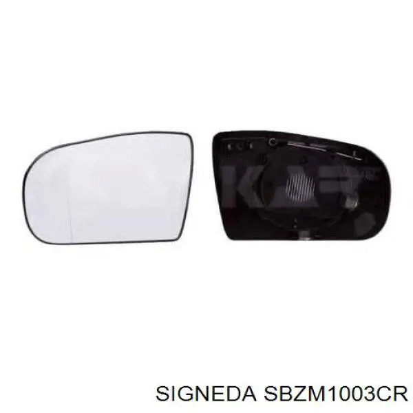 SBZM1003CR Signeda зеркальный элемент зеркала заднего вида правого