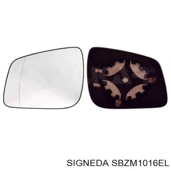 SBZM1016EL Signeda зеркальный элемент зеркала заднего вида левого