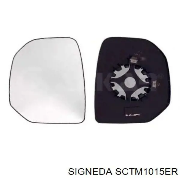 SCTM1015ER Signeda зеркальный элемент зеркала заднего вида правого