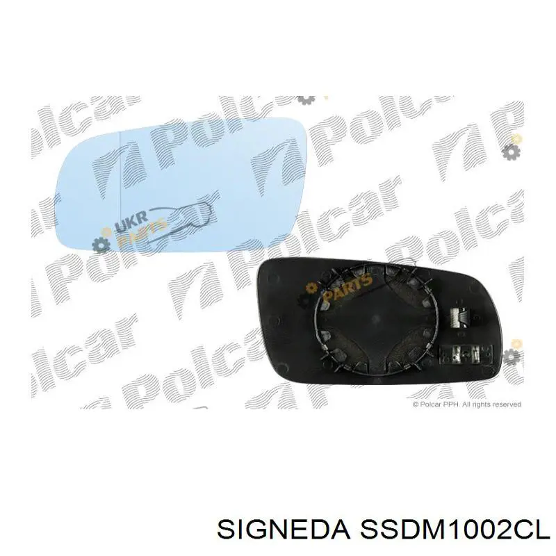 Стекло левого зеркала заднего вида SSDM1002CL Signeda