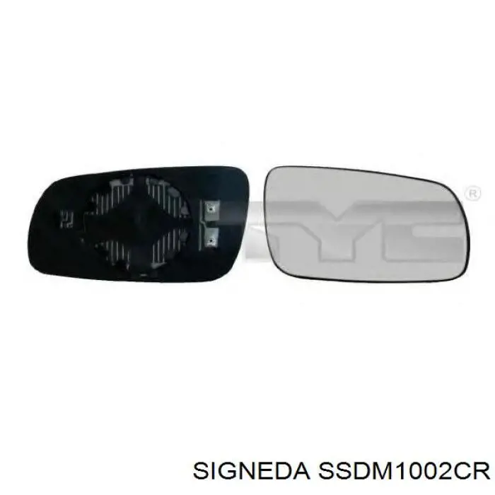 SSDM1002CR Signeda зеркальный элемент зеркала заднего вида правого