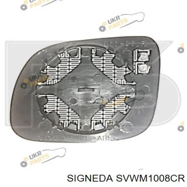 SVWM1008CR Signeda зеркальный элемент зеркала заднего вида правого