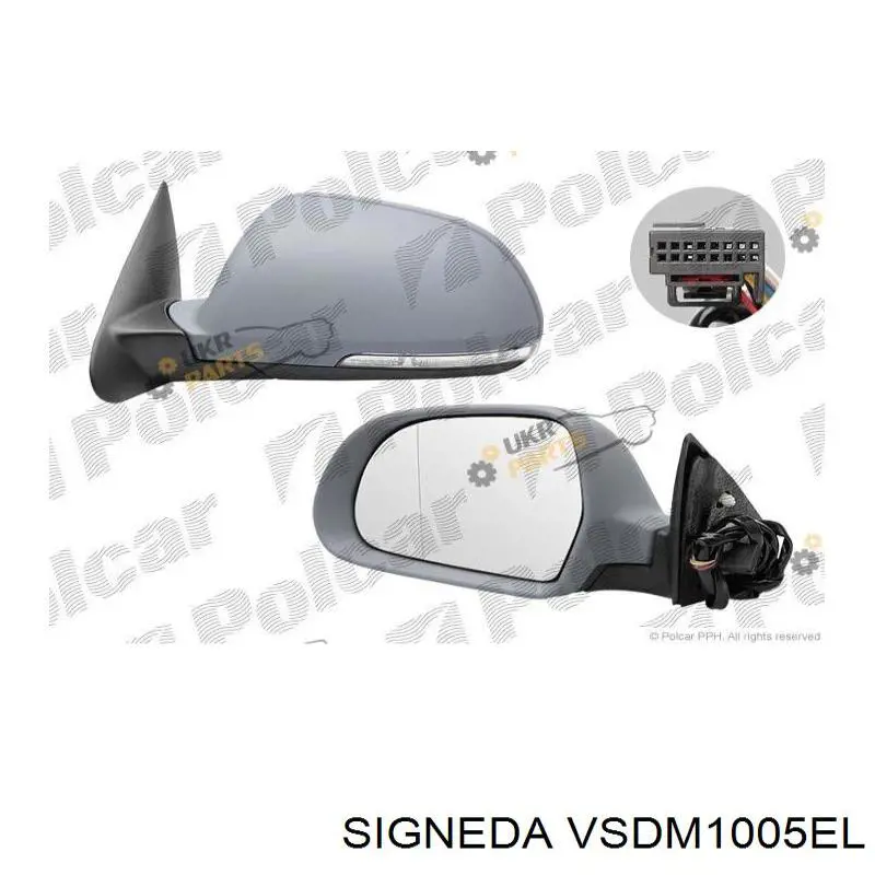 Левое боковое зеркало VSDM1005EL Signeda
