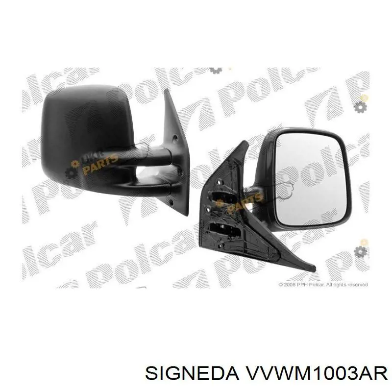 VVWM1003AR Signeda зеркало заднего вида правое