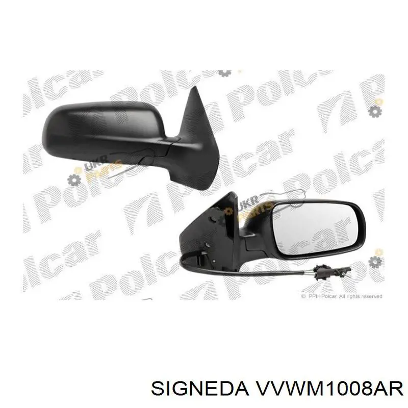 VVWM1008AR Signeda зеркало заднего вида правое
