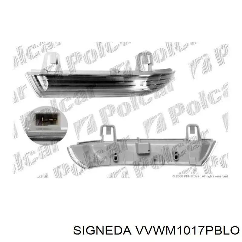 Указатель поворота зеркала левый VVWM1017PBL Signeda