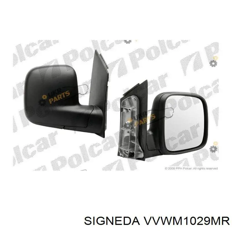 Корпус зеркала заднего вида правого на Volkswagen Caddy III 