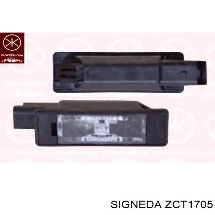 ZCT1705 Signeda фонарь подсветки заднего номерного знака