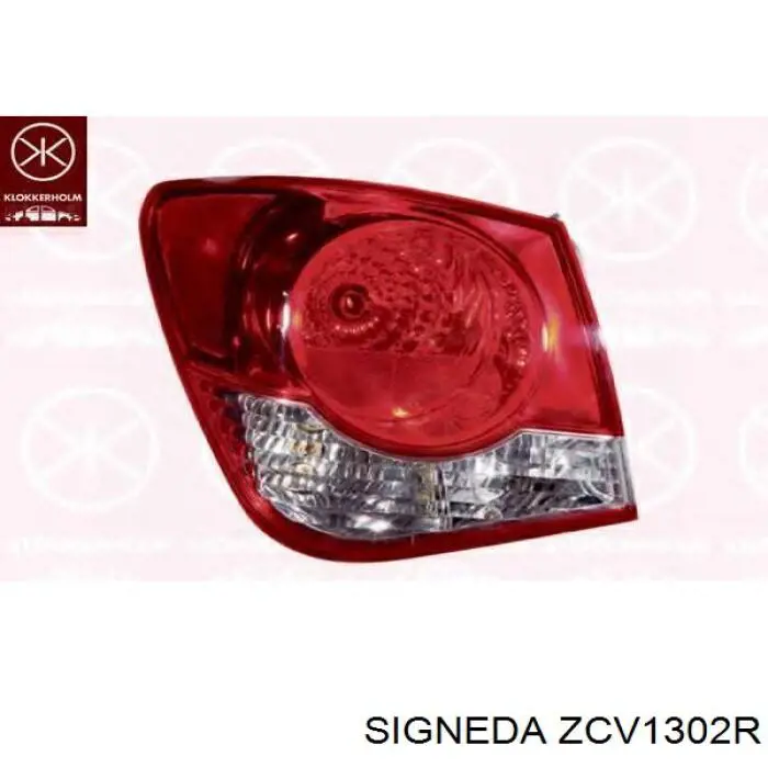 95130773 Opel фонарь задний правый внутренний