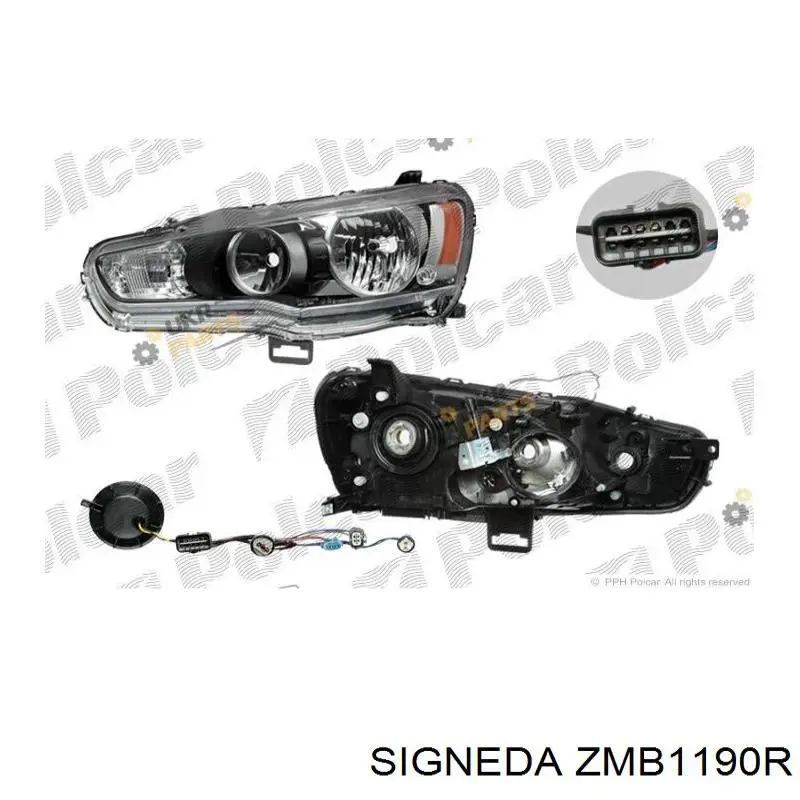 Правая блок фара FPS FP4811R2E цена, от 88.28 USD