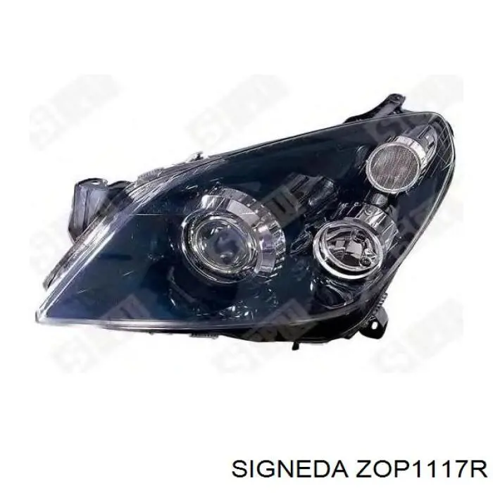 Правая фара ZOP1117R Signeda