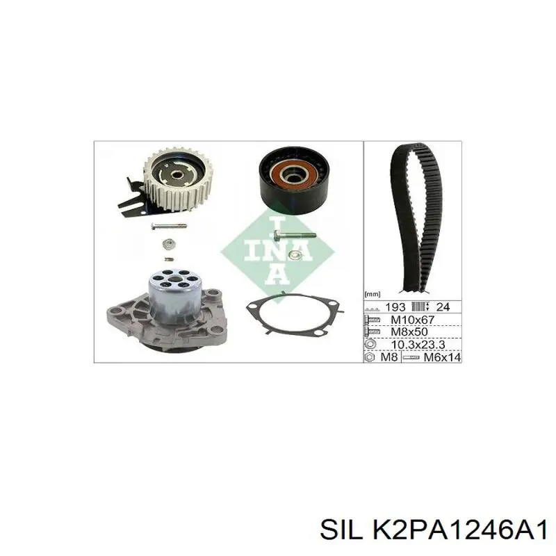 Kit correa de distribución K2PA1246A1 SIL