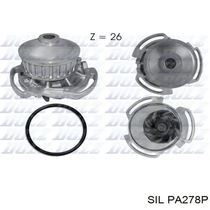 Помпа охлаждения SIL PA278P цена, от 23.73 USD