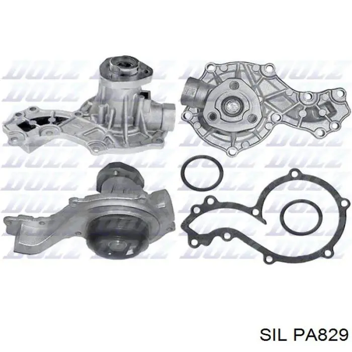 Помпа водяная (насос) охлаждения, в сборе с корпусом PA829 SIL