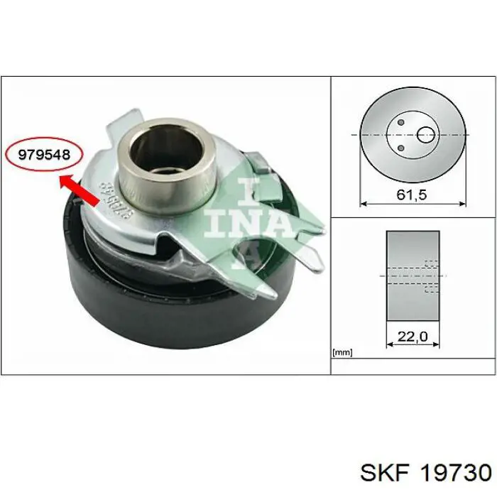 19730 SKF Сальник АКПП/КПП входного/первичного вала