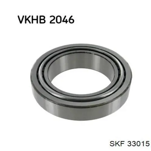 Подшипник ступицы задней наружный 33015 SKF