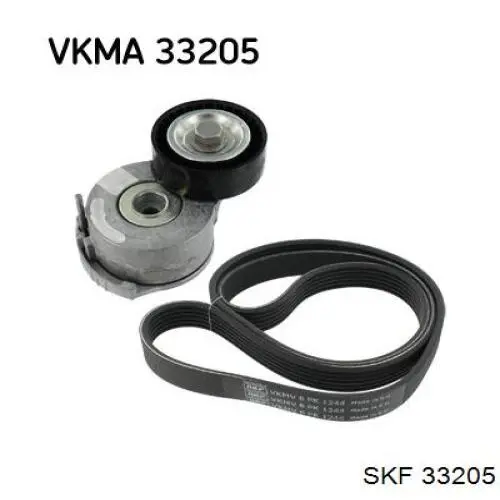 Подшипник ступицы передней наружный 33205 SKF