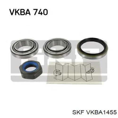 VKBA1455 SKF подшипник ступицы задней