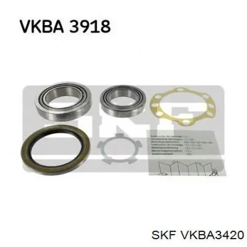 Подшипник ступицы передней/задней VKBA3420 SKF