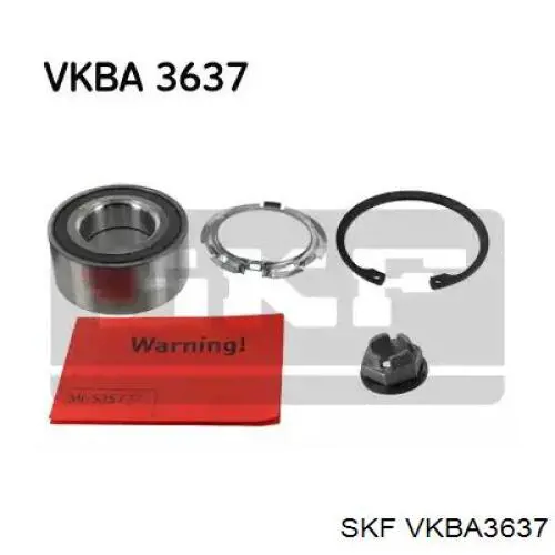 Підшипник маточини передньої VKBA3637 SKF