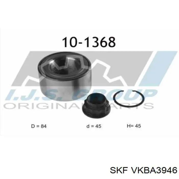 Cojinete de rueda delantero VKBA3946 SKF