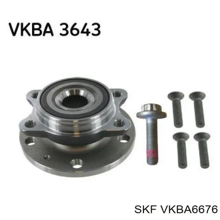 VKBA 6676 SKF ступица передняя