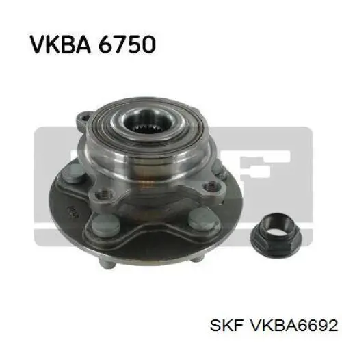 Подшипник ступицы передней/задней VKBA6692 SKF