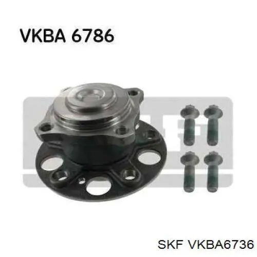 Cojinete de rueda trasero VKBA6736 SKF