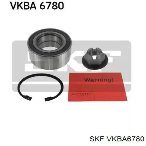 Cojinete de rueda delantero VKBA6780 SKF