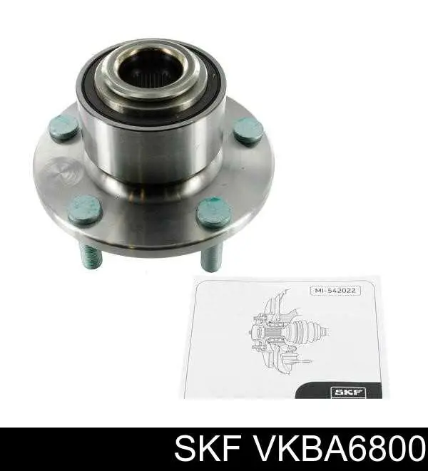 VKBA 6800 SKF ступица передняя