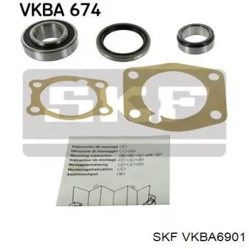 Купить VKBA6901 SKF Подшипник задней ступицы
