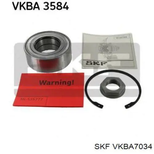 Cubo de rueda trasero VKBA7034 SKF